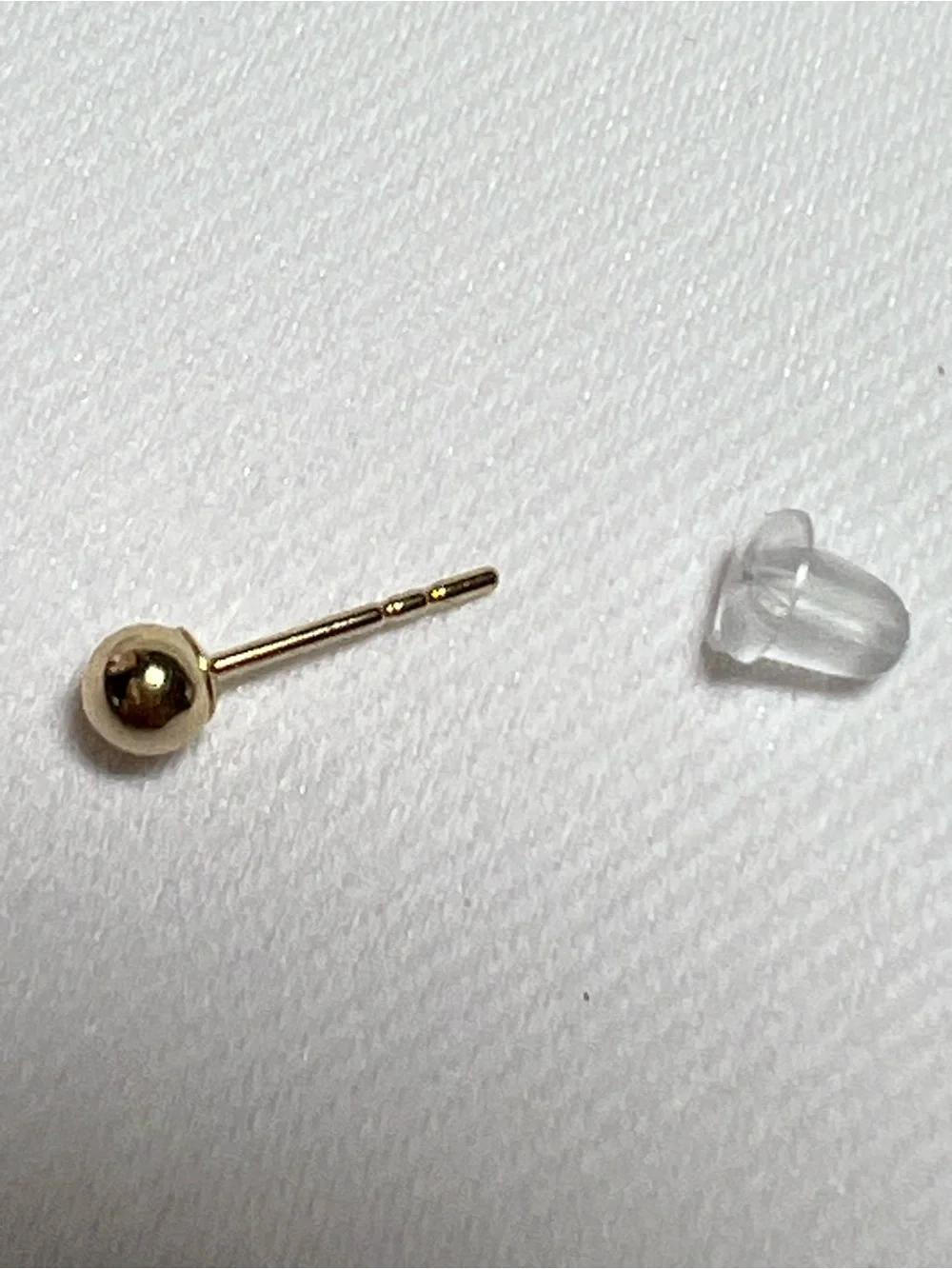 14K  3mm Gold Ball Stud Earrings
